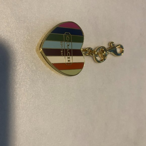 Coach Purse Charms ( New) With Open Heart Locket - Picture 3 of 12